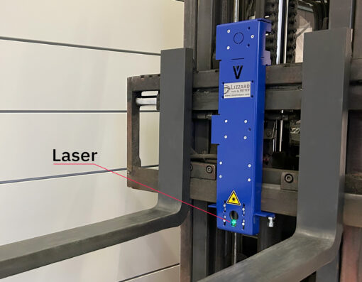 Lasersystem Gabelstapler